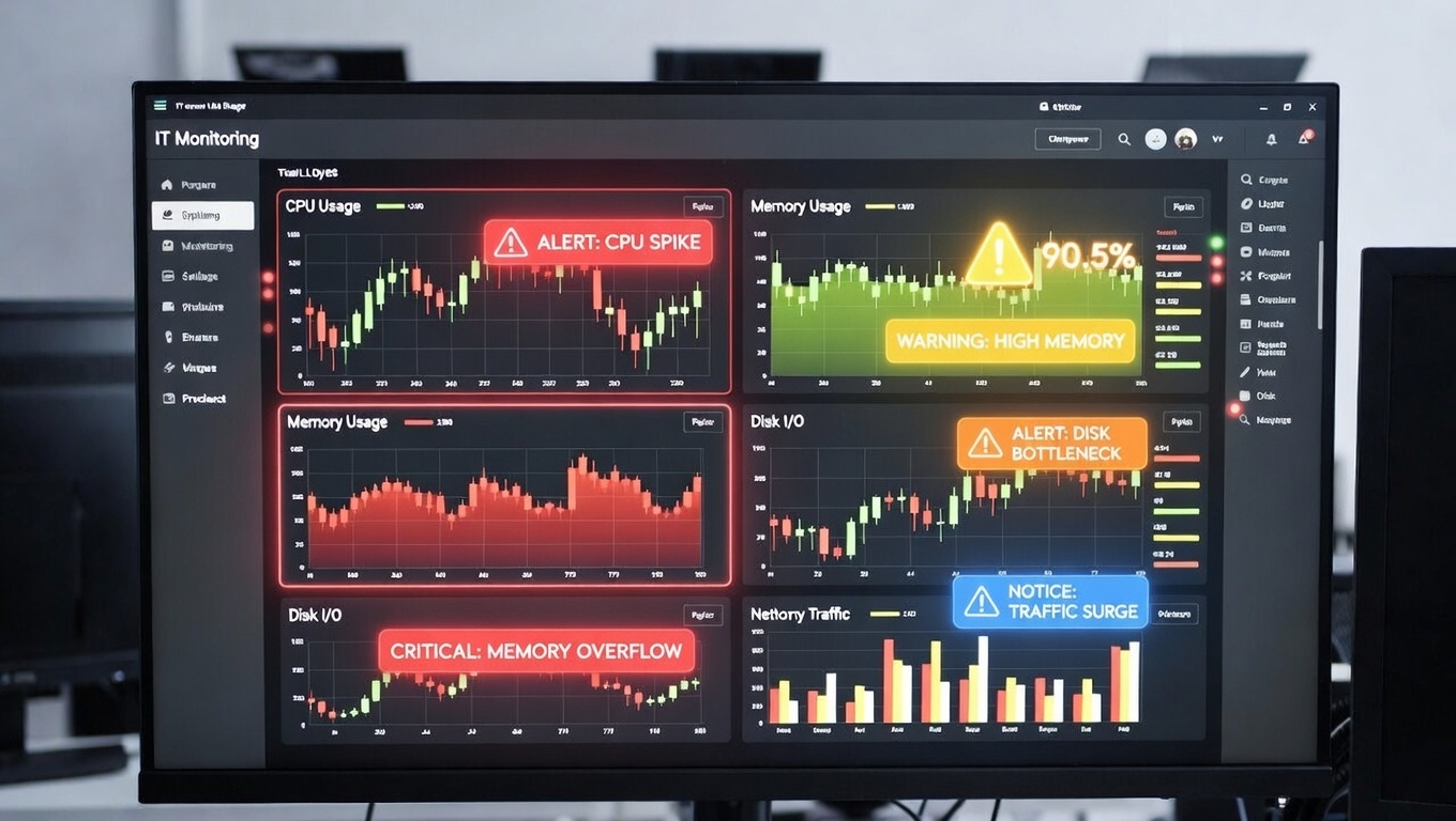 5 yleisintä IT-ongelmaa, jotka monitorointiaplvelu auttaa havaitsemaan ajoissa